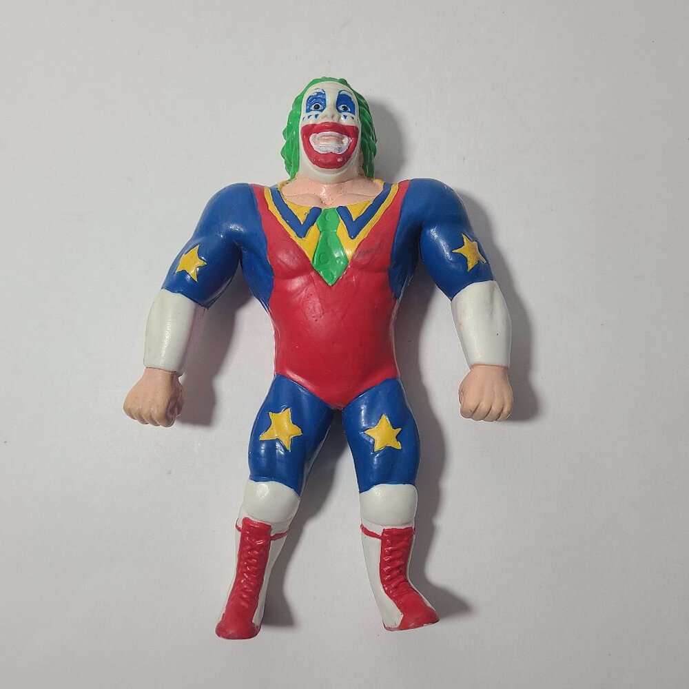 Vintage 1994 Doink the Clown Just Toys WWF Bendems Figure